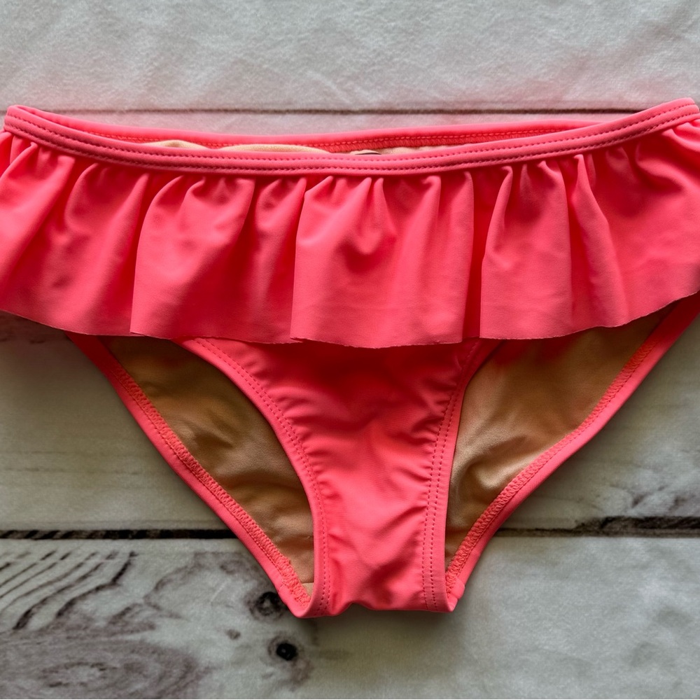Tea Collection Solid Ruffled Bikini Bottom size 7 - Picture 4 of 7